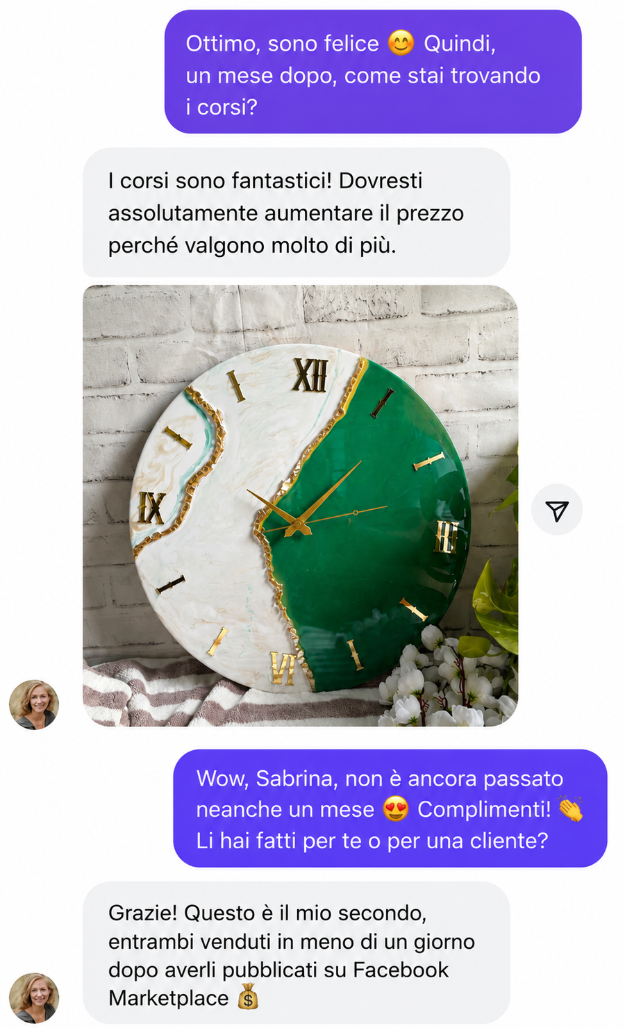 Risultato o creazione realizzata con il percorso Resin Starter Lab